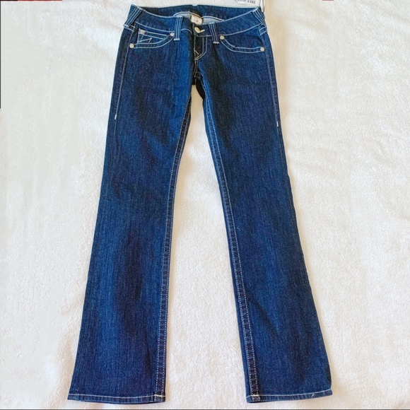 NWT True Religious Straight Low Rise Jeans - Picture 2 of 12